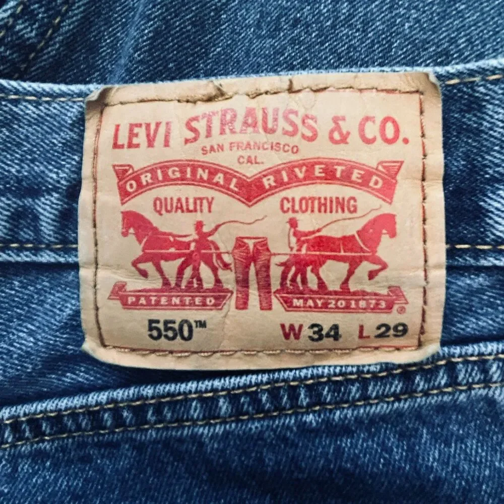 You Get BOTH! Nearly New Levis 550 Jeans W 30 L 29 Relaxed Fit 100% Cotton